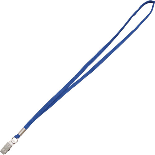 Advantus Lanyards with Metal Clip, 3/8"Thick, 36"L, 100/Box, Blue
