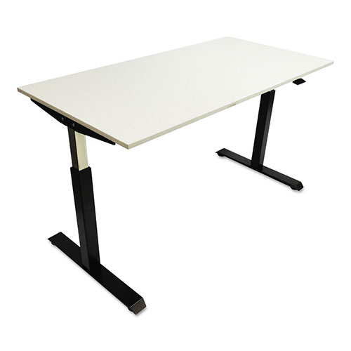 Alera AdaptivErgo Pneumatic Height-Adjustable Table Base, 26.18" to 39.57", Black
