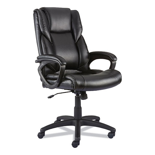 Alera Alera Brosna Series Mid-Back Task Chair, Supports Up to 250 lb, 18.15" to 21.77 Seat Height, Black Seat/Back, Black Base