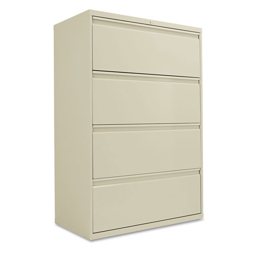 Alera Lateral File, 4 Legal/Letter-Size File Drawers, Putty, 36" x 18" x 52.5"