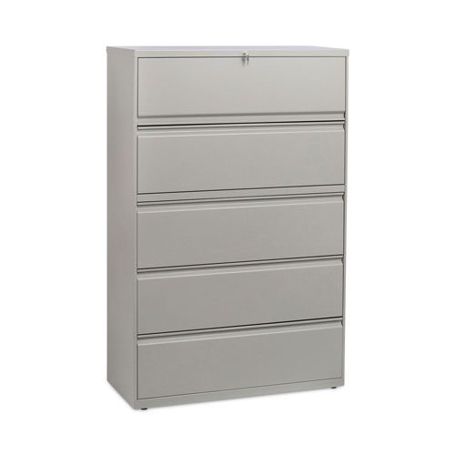 Alera Lateral File, 5 Legal/Letter/A4/A5-Size File Drawers, Putty, 42" x 18" x 64.25"