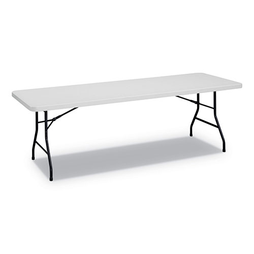 Alera Rectangular Plastic Folding Table, 96w x 30d x 29 1/4h, Gray
