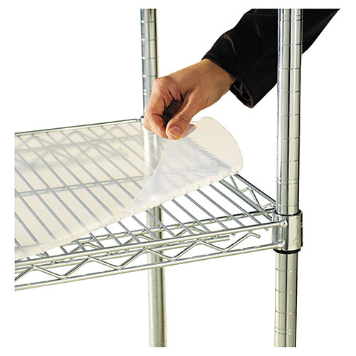 Alera Shelf Liners For Wire Shelving, Clear Plastic, 36w x 18d, 4/Pack
