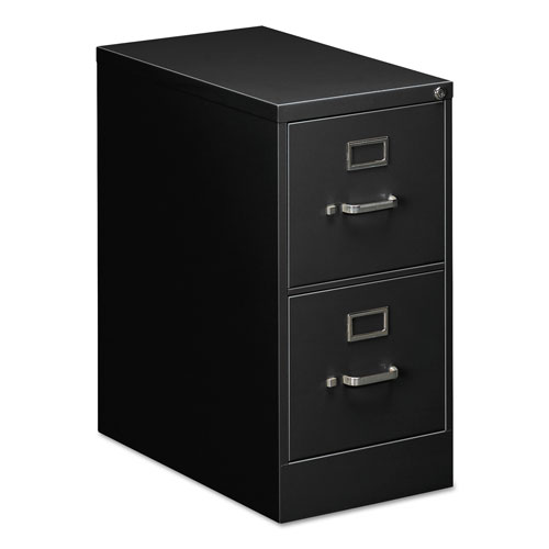Alera Two-Drawer Economy Vertical File, 2 Letter-Size File Drawers, Black, 15" x 25" x 29"