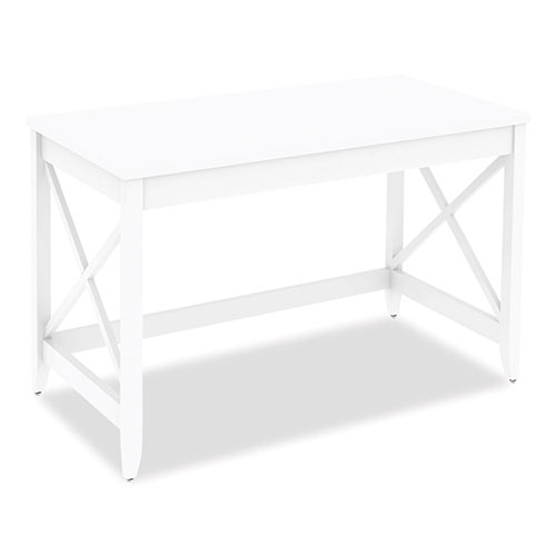 Alera Workspace by Alera Farmhouse Writing Desk, 47.24" x 23.62" x 29.53", White