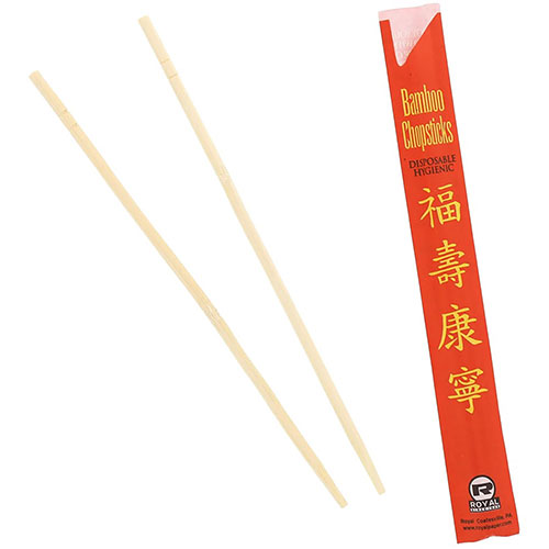 Amercare Royal 9" Bamboo Chopsticks - 1000/Carton