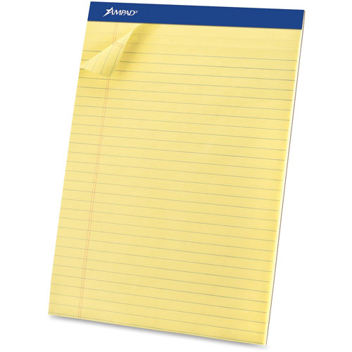 Ampad Perforated Pad, Legal, 50 Sheets/Pad, 8 1/2"x11 3/4", CY