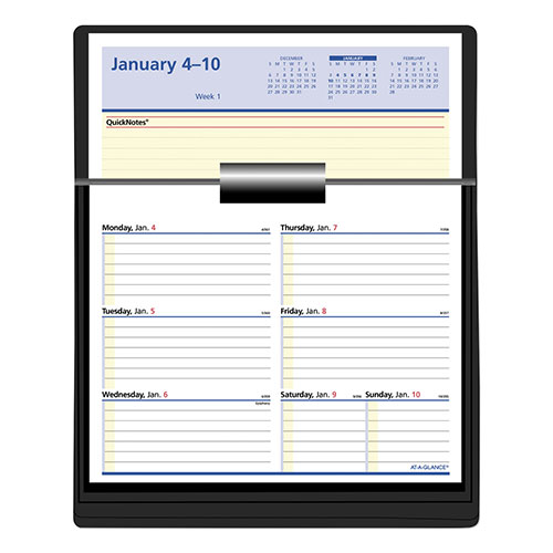 At-A-Glance Flip-A-Week Desk Calendar Refill with QuickNotes, 7 x 6, White Sheets, 12-Month (Jan to Dec): 2024