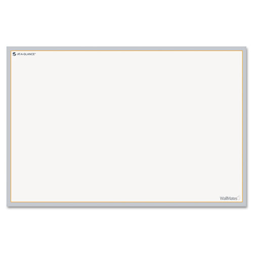 At-A-Glance WallMates Self-Adhesive Dry Erase Writing/Planning Surface, 36 x 24, White/Gray/Orange Sheets, Undated