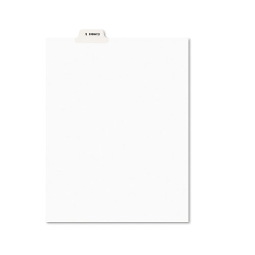 Avery Avery-Style Preprinted Legal Bottom Tab Dividers, Exhibit S, Letter, 25/Pack