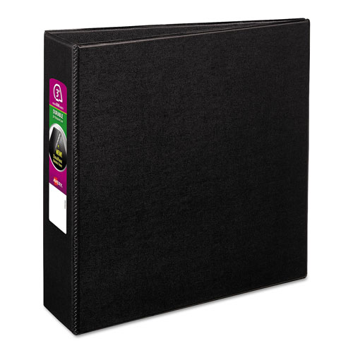 Avery Durable Non-View Binder with DuraHinge and Slant Rings, 3 Rings, 3" Capacity, 11 x 8.5, Black