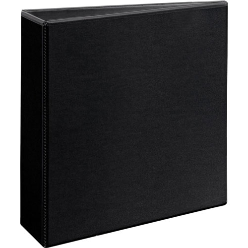 Avery Durable View Binder with DuraHinge and Slant Rings, 3 Rings, 3" Capacity, 11 x 8.5, Black