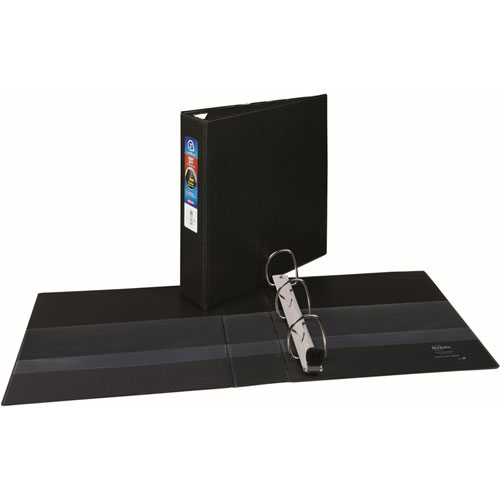Avery Heavy-Duty Non-View Binder with DuraHinge and One Touch EZD Rings, 3 Rings, 2" Capacity, 11 x 8.5, Black