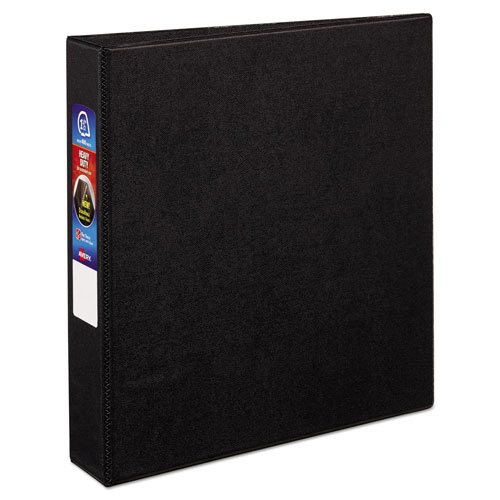 Avery Heavy-Duty Non-View Binder with DuraHinge and One Touch EZD Rings, 3 Rings, 1.5" Capacity, 11 x 8.5, Black