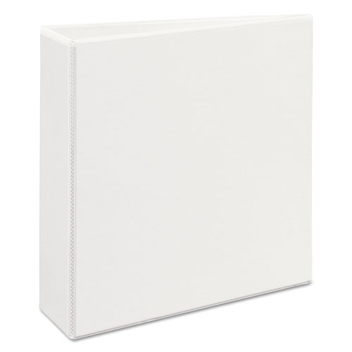 Avery Heavy-Duty View Binder with DuraHinge, One Touch EZD Rings and Extra-Wide Cover, 3 Rings, 3" Capacity, 11 x 8.5, White
