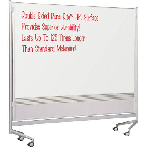 Balt Dry Erase Board, 76"x74", Silver Frame