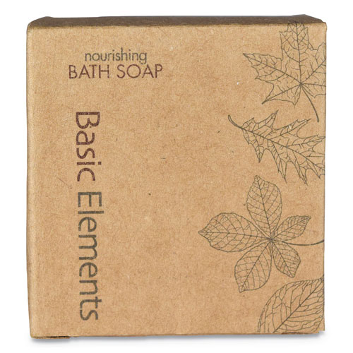 Basic Elements Bath Soap Bar, Clean Scent, 1.41 oz, 200/Carton