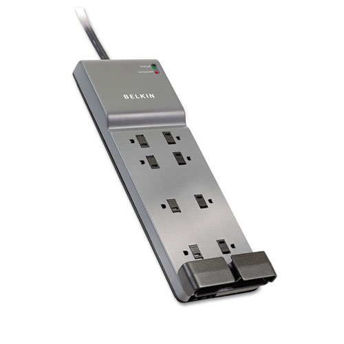 Belkin Home/Office Surge Protector, 8 Outlets, 6 ft Cord, 3390 Joules, White