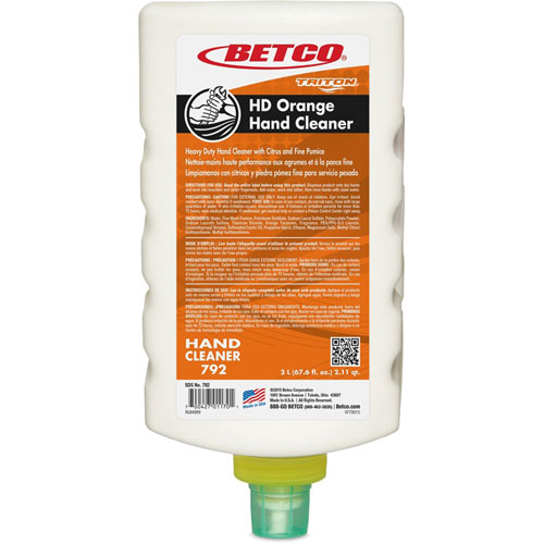 Betco Heavy Duty Citrus Skin Cleanser - Citrus Scent - 67.6 fl oz (2 L) - Grease Remover, Grime Remover - Skin - White - Heavy Duty - 1 Each