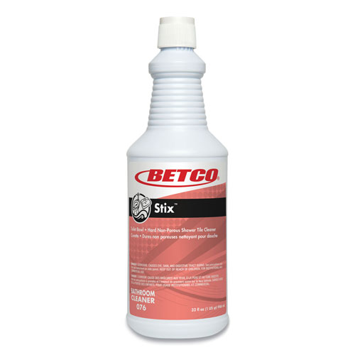Betco Stix Toilet Bowl Cleaner, Cherry Almond Scent, 32 oz Bottle, 12/Carton