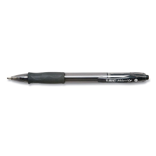 Bic GLIDE Bold Ballpoint Pen, Retractable, Bold 1.6 mm, Black Ink, Translucent Black Barrel, 4/Pack