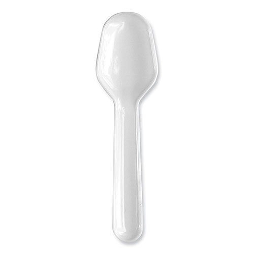 Boardwalk Heavyweight Polypropylene Cutlery, Tasting Spoon, White, 3,000/Carton