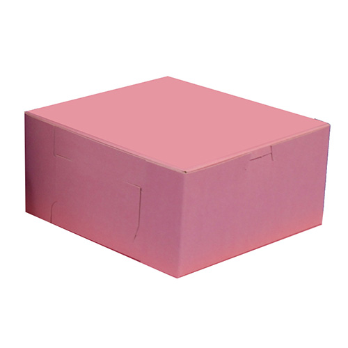 BOXit Pink Bakery Box, 8" x 8" x 5"