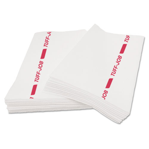 Cascades Tuff-Job S900 Antimicrobial Foodservice Towels, White/Red, 12 x 24, 150/CT