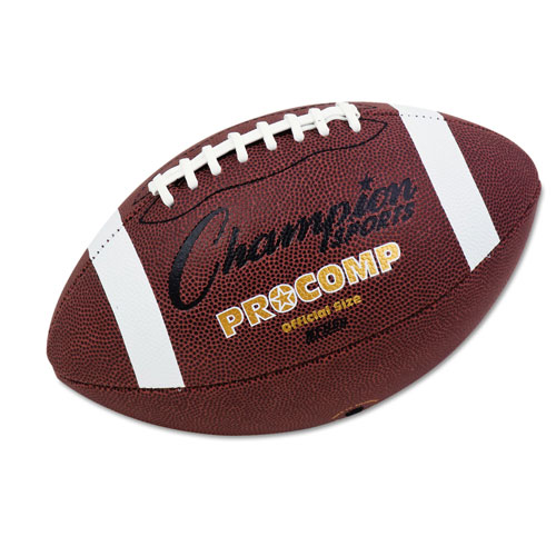 Champion Pro Composite Football, Official Size, 22", Brown