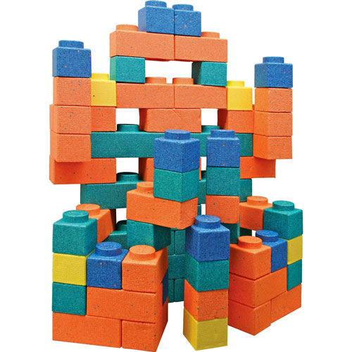 Chenille Kraft Gorilla Blocks, Assorted Colors, 66/Pack