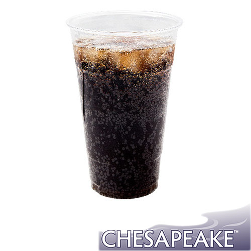 Chesapeake 24 Oz Pet Clear Plastic Cold Cup, 20 Sleeves of 30 Cups