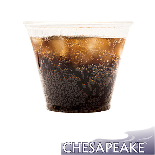 Chesapeake 9 Oz Pet Clear Plastic Cold Cup, 20 Sleeves of 50 Cups