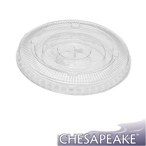 Chesapeake Flat Lid For 9 Oz Pet Cups, 20 Sleeves of 50 Lids