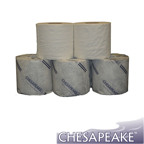 Chesapeake White 2Ply Standard Bath Tissue, 96 Rolls of 500 Sheets