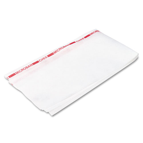Chicopee Reusable Food Service Towels, Fabric, 13 x 24, White, 150/Carton