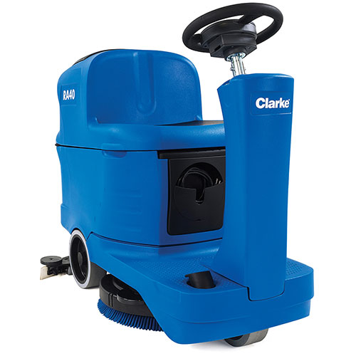 Clarke RA40™ 20D Compact Autoscrubber, 140 Ah Maint-free AGM Maint-free Batteries, Onboard Charger, Pad Holders