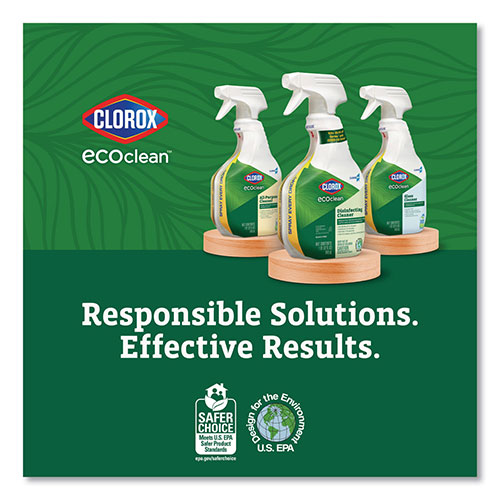Clorox Clorox Pro EcoClean Glass Cleaner, Unscented, 32 oz Spray Bottle, 9/Carton