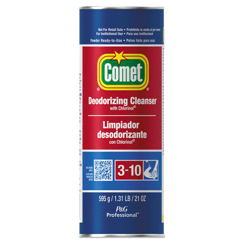 Comet Professional Deodorizing Powder with Bleach, 21 oz. Cannister, 24/Case