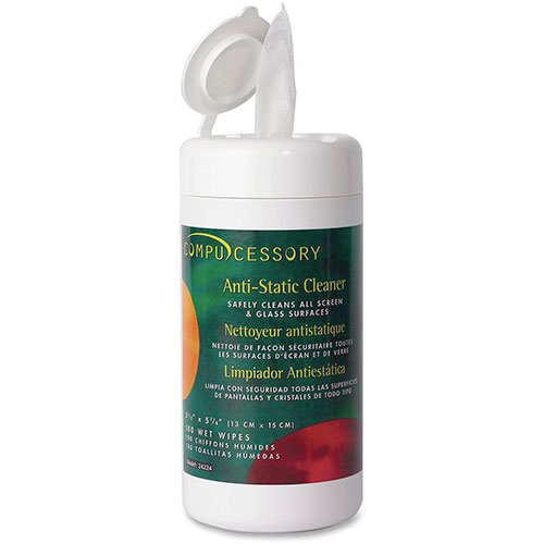 Compucessory 24224 Anti Static Cleaning Wipes