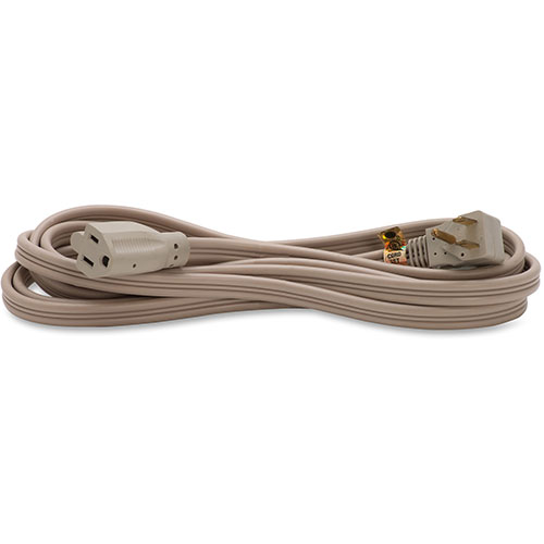 Compucessory Heavy Duty Extension Cord, 9', Gray