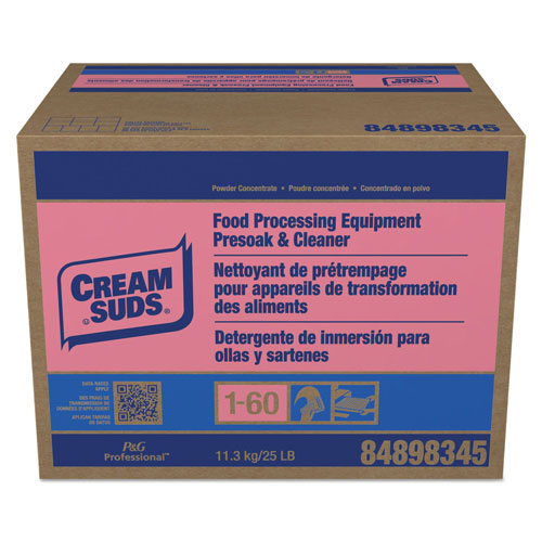 Cream Suds Manual Pot and Pan Detergent with Phosphate, Baby Powder Scent, Powder, 25 lb Box