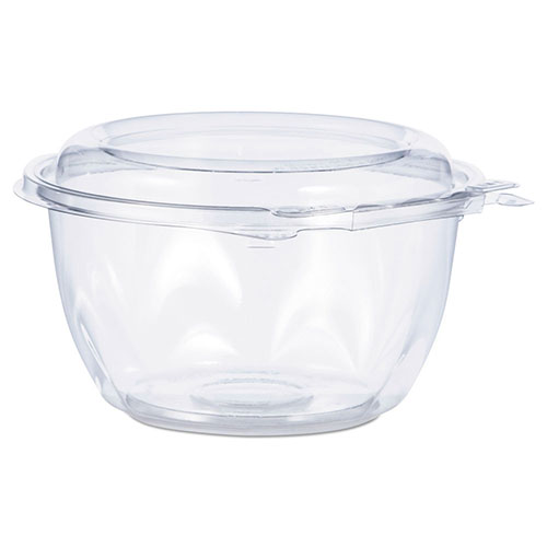 Dart Tamper-Resistant, Tamper-Evident Bowls with Dome Lid, 16 oz, Clear, 240/Carton