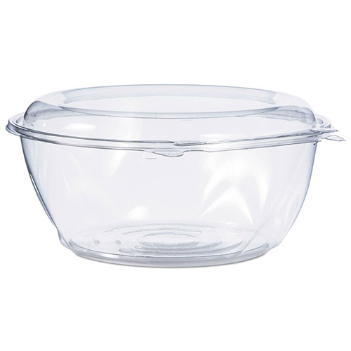 Dart Tamper-Resistant, Tamper-Evident Bowls with Dome Lid, 64 oz, Clear, 100/Carton