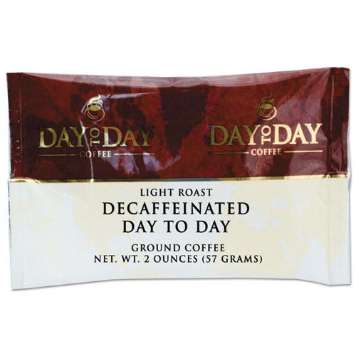 Day to Day Coffee 100% Pure Coffee, Decaffeinated, 2 oz Pack, 42/Carton