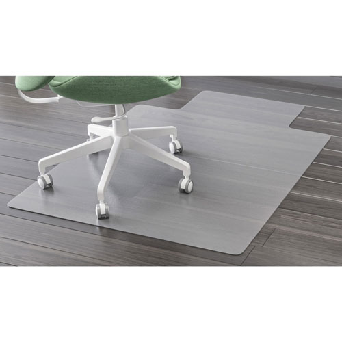 Deflecto EconoMat Antimicrobial Chair Mat, Lipped, 36 x 48, Clear, Ships in 4-6 Business Days