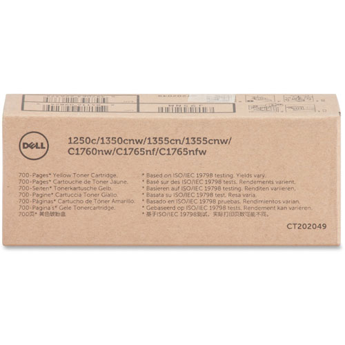 Dell Toner Cartridge, 1250C/1350CNW/1355CN, Yellow