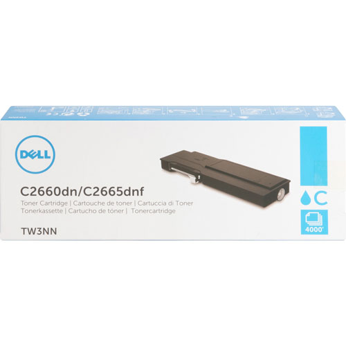 Dell Toner Cartridge for C2660, 4,000 Page High Yield, Cyan