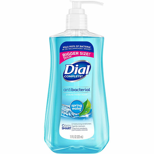 Dial Complete® Spring Antibacterial Hand Soap, Spring Water Scent, 11 fl oz (325.3 mL), Blue