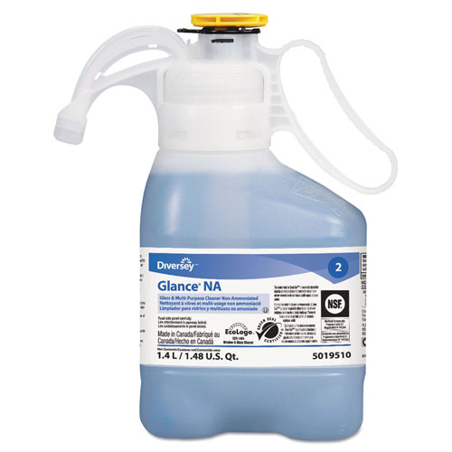 Diversey Glance NA Glass and Surface Cleaner Non-Ammoniated, 1400mL Bottle, 2/Carton