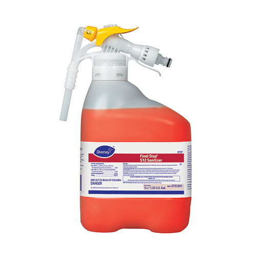 Diversey Suma Final Step 512 Sanitizer, Red, 5 L RTD Refill